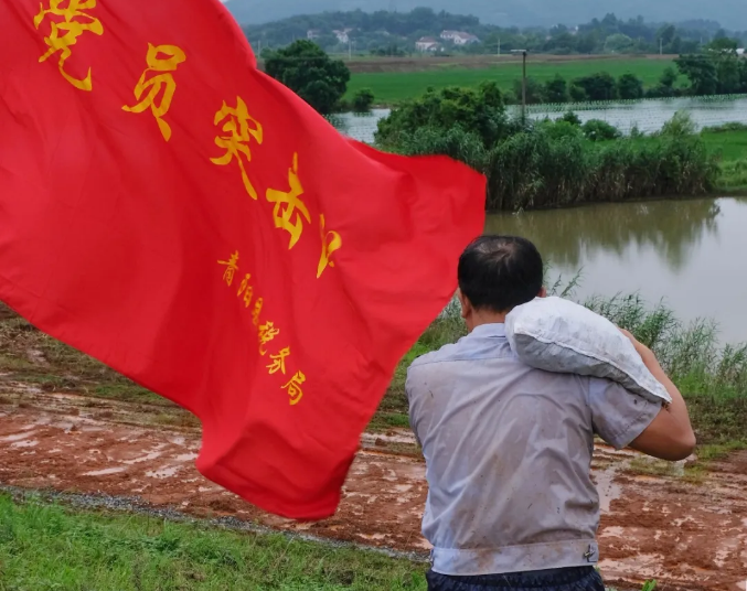 抗洪一線，有安徽稅務(wù)人的身影