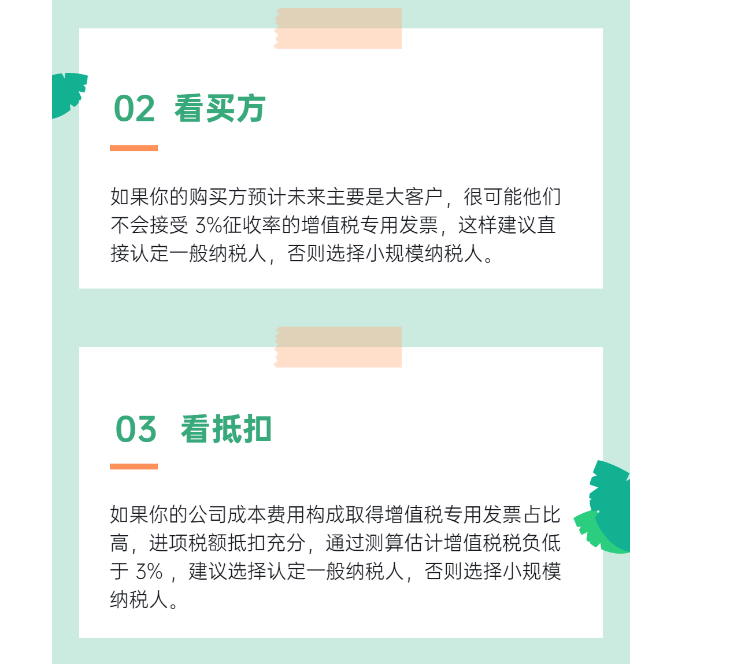 明確了！新成立公司，到底選小規(guī)模納稅人還是一般納稅人？