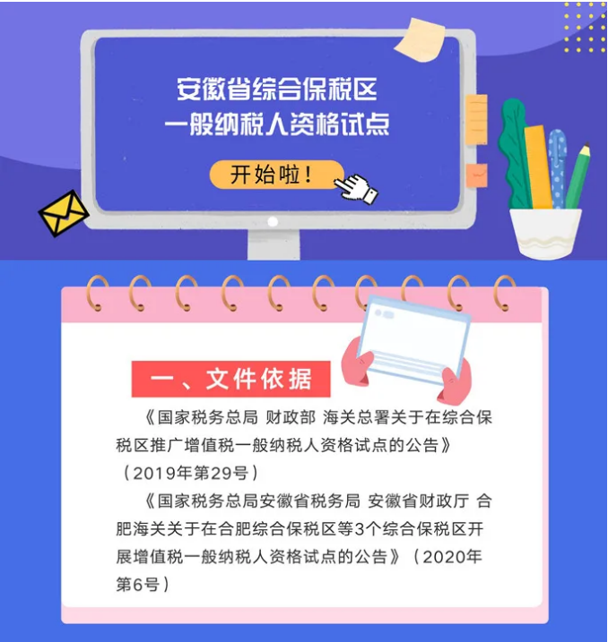 號(hào)外！安徽省綜合保稅區(qū)一般納稅人資格試點(diǎn)開始啦！