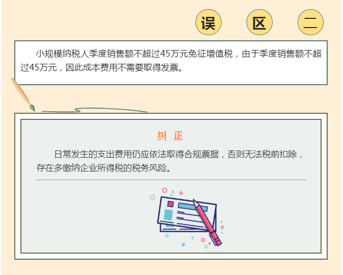 季度銷售額不超過45萬元免征增值稅， 4個常見誤區(qū)要注意！