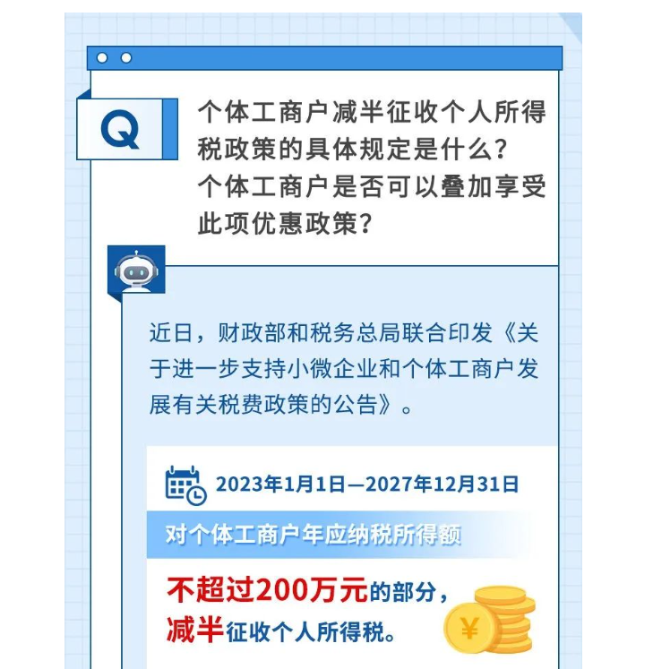 如何享受減半征收個(gè)人所得稅政策？@個(gè)體工商戶，這樣申報(bào)